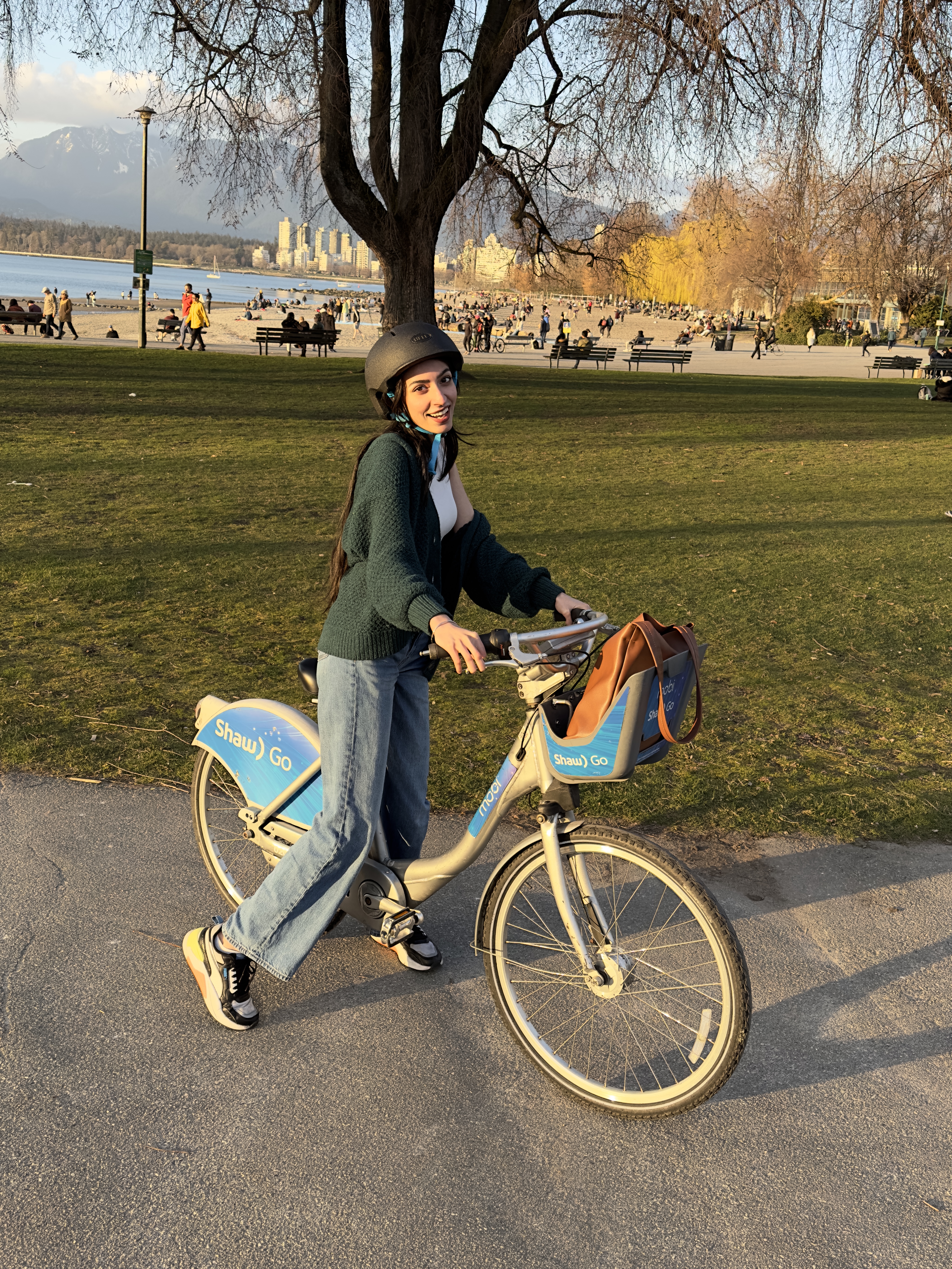 Picture of Manmeet bicycling